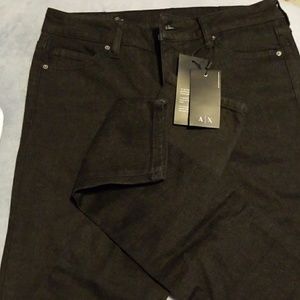 High waist black skinny jeans